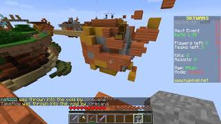 Am castigat un meci de skywars!