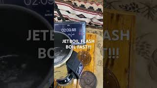 Testing out the JETBOIL FLASH. Super fast way to boil water #camping #hiking #hunting #shorts