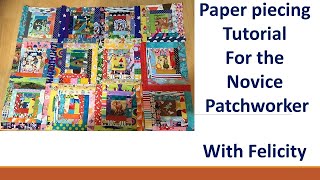 Paper piecing tutorial for the occasional patchworker