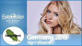 Germany ESC Selection (Unser Lied Für Israel) 2019 Top 7 With Comments (After Show)