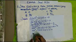 CONTOH SOAL KSN MATEMATIKA SMP