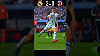 Real Madrid vs Atletico Madrid (3-0) CR7 #hatrick 🔥 highlight #football #ronaldo #shorts #champion