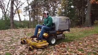 Efficient Fall Leaf Cleanup with 2001 Walker Mower MT EFI 26hp GHS