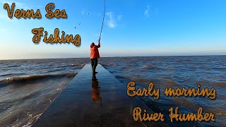 VERNS SEA FISHING | EARLY MORNING ON THE RIVER HUMBER SALT WATER FISHING IN THE UK