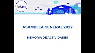 Memoria de actividades Fekoor 2021