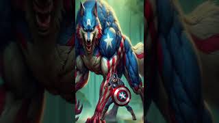 AVENGERS But WOLF VENGERS 💥 All Characters (marvel & DC) 2024 #superhero #video  #avengers #captain