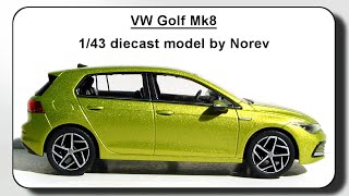 VW Golf Mk8 Norev 143 diecast model