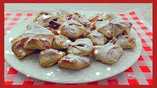 Печенье "Конвертики с Клубникой". НА ОДНОЙ ПЕЧЕНЮШКЕ ВЫ ТОЧНО НЕ ОСТАНОВИТЕСЬ!