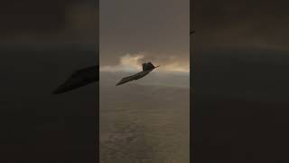 F-22 Raptor Diving down through the clouds. #flightsimulator #aviation #flightsimulators