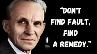 Exploring Henry Ford's Timeless Wisdom | A Journey Through His Most Inspirational Quotes | Quotation