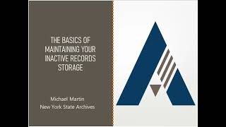 The Basics of Maintaining Your Inactive Records Storage