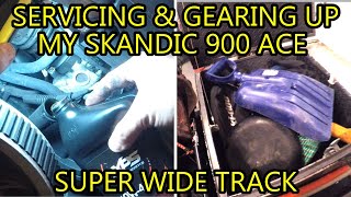 SERVICING & GEARING UP my SKANDIC 900 Ace SUPER WIDE TRACK -SIX MONTHS OF WINTER! (Labrador, Canada)