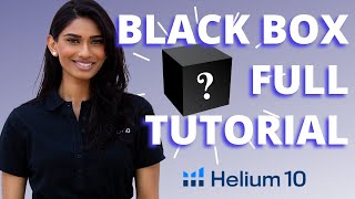 [Helium 10] 🕵️ Black Box FULL TUTORIAL: Amazon/Walmart Product Niche Finder - with Shivali Patel