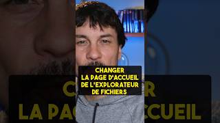 Changer la page d'accueil de l'explorateur de fichiers