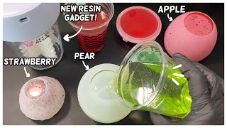 Resin FRUIT Jars & A Review of My Newest RESIN GADGET | Trying Let's Resin's ELECTRIC RESIN MIXER