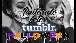 "IMITANDO FOTOS TUMBLR HALLOWEEN" Nina Just Watch It!!!