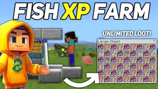 BEST AFK FISH FARM in 1.21 Minecraft Bedrock & PE || New #xpfarm