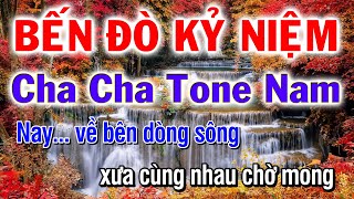 Karaoke Bến Đò Kỷ Niệm Tone Nam || Cha Cha Nhạc Sống Phương Hieu organ