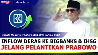 Analisa Moneyflow BBRI BBNI BMRI BBCA & IHSG. Bisa Melesat Jelang Pelantikan Presiden Prabowo?