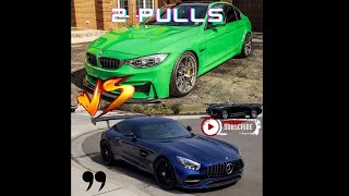 AMG GTR VS BMW UNKNOWN MODS MEXICO ROLLS 360 CAM VIEW #racing #mercedes #bmw