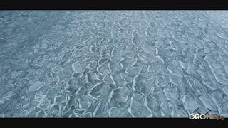 Необычный лед на Иртяше  Drone 74 Ice on lake