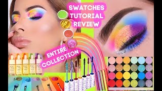 NEW** COLOURPOP RAINBOW COLLECTION | EYESHADOW PALETTE TUTORIAL, SWATCHES, REVIEW