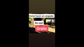 CARGADOR DE TANZA PARA REELES o CARRETES GRATIS Y SENCILLO CON MATERIALES RECILADOS