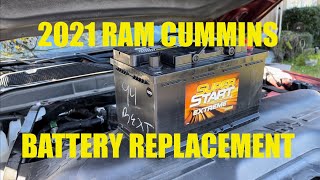 2021 RAM 2500 Battery Replacement and Troubleshoot