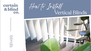 How to install vertical blinds