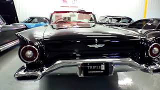 57 Ford Black Thunderbird Roadster