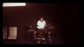 Tim Cole drum set at CausewayTech KickOff 2016 - heaven - emeli sande