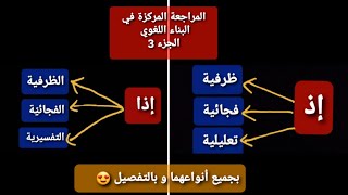 المراجعة المركزة في البناء اللغوي الجزء 3 || إذ و إذا || بجميع أنواعهما وتفاصيلهما