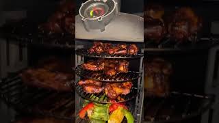 Chicken nibbles & veggies on the @OzpigAustralia series 2 & smoker #bbq #ozpig #shorts #food #aus