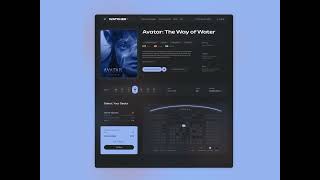 Web Design Inspiration: Movie Website Watcher by Tetiana Shevchuk for Codeska Design Hub