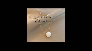 1 Pc Alloy Gold Plated Pearl Stone Pendant-Cash on Delivery -Only on 390