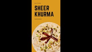 Easy to make Sheer Khurma in a minute