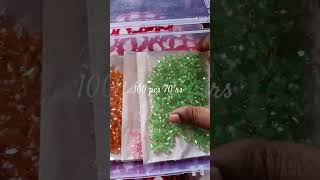 hanging beads 100 pcs 70 rs what's app 9600025213