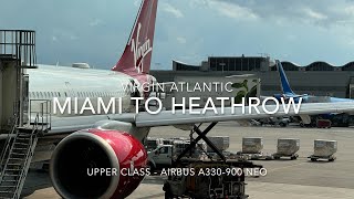 Virgin Atlantic Upper Class Miami to London Heathrow A330-900NEO