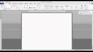 Word 2010: Minimize the Ribbon, which is the large utility menu in Word