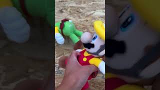 Baby Wario Rage Quits! #marioplush #brainrot #skibiditoilet #sml #wario #shorts