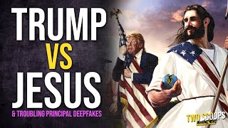 Two Scoops 40: Trump vs Jesus & Troubling Principal Deepfakes