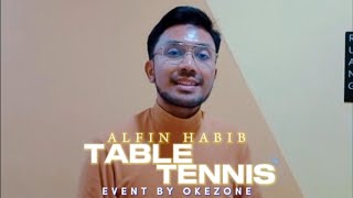 Alfin Habib Tampil di Acara Table Tennis by Oke Zone