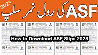 How to Download ASF Roll Number Slips ASF Portal Show Errors During Download Slips Server Error 2023