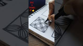 1/9 zentangle pattern challenge #shorts #zentangle