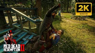 Red dead redemption 2 brutal ragdoll kills melee on Max Graphics 2K Quality