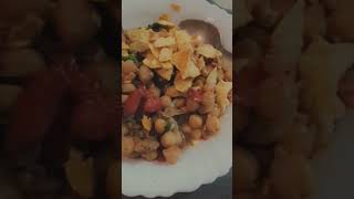 🔥Pringles BBQ Crisps with chana chaat♥️#shorts #viral