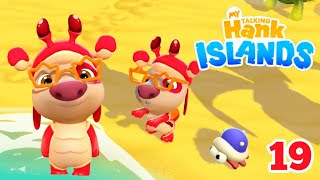 Hank exercises on the beach! My Talking Hank Islands Gameplay Walkthrough - Part 19