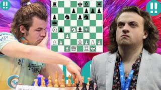 Creative Magnus Carlsen vs Hans Niemann 57