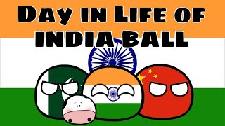 Day in life of India countryball