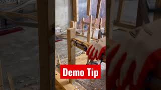 How to demo framing with electrical wires. #diy #youtubeshorts #diyshorts